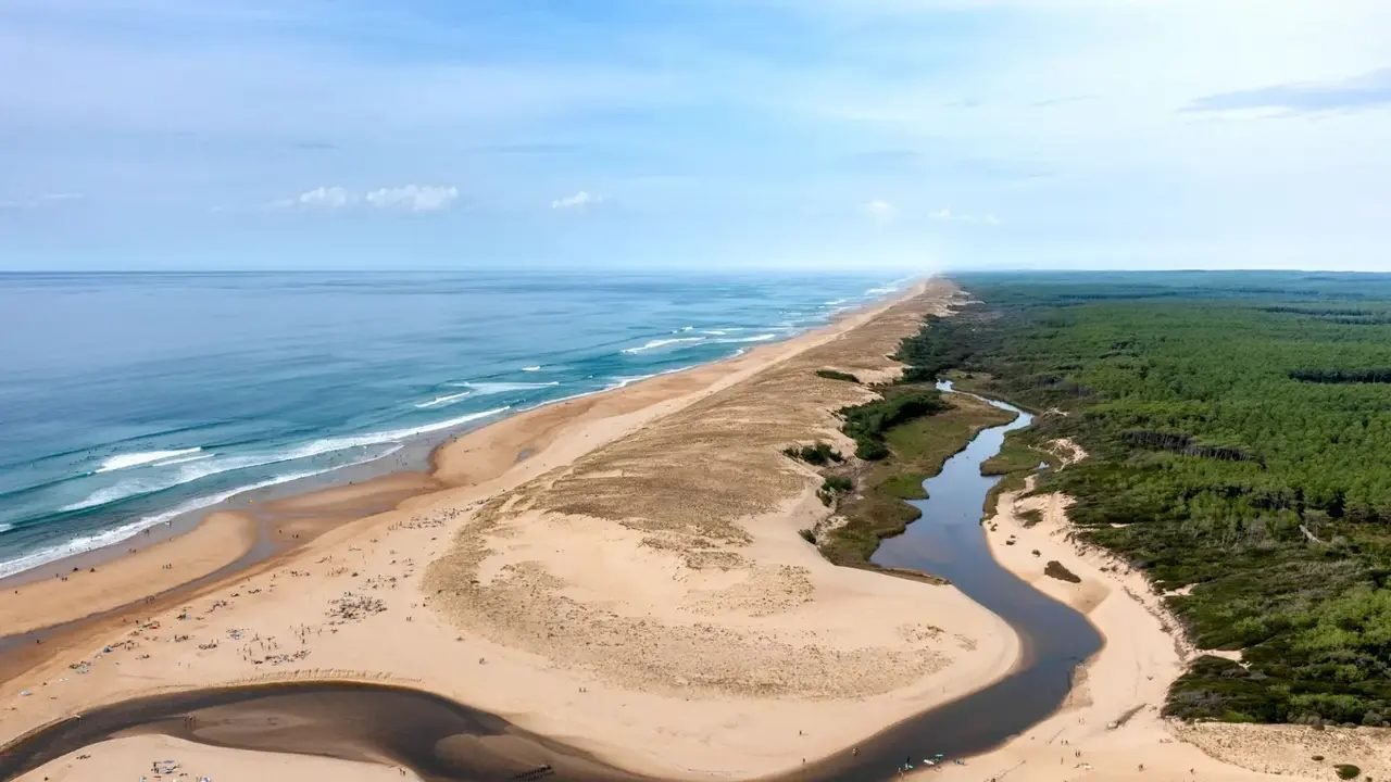 Courant d'Huchet Landes réserve naturelle