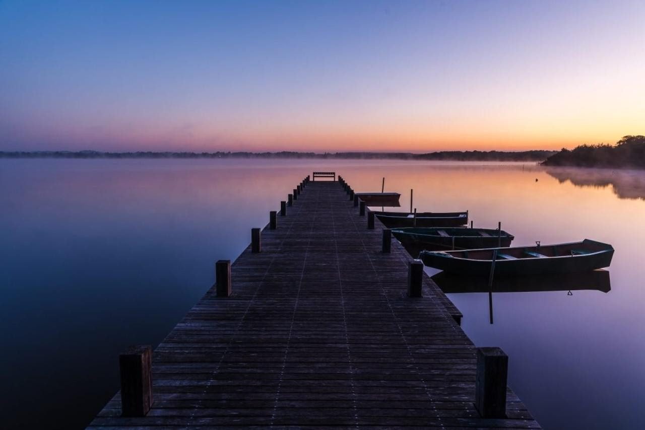 Lac de Léon dans les Landes